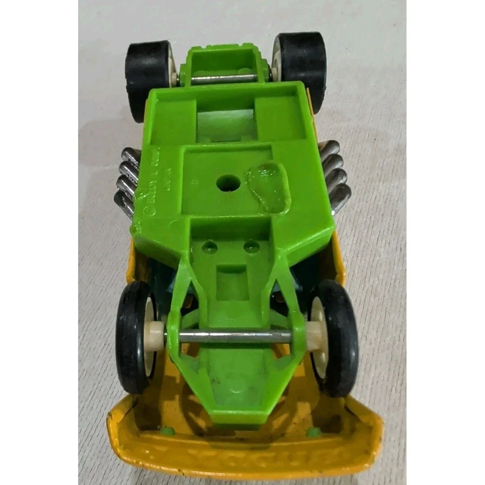 Vintage Buddy L Corp Japan Yellow Dragon 540 Cu. In. Toy Car Metal & Plastic 6